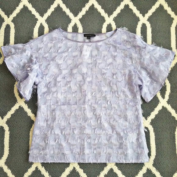 Banana Republic Polka Dot Fringe Blouse (NWT) - Picture 1 of 4